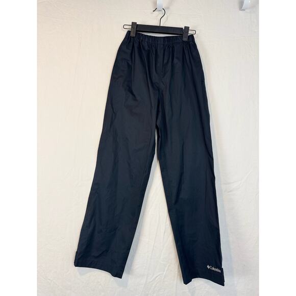 Columbia Rain Pants Kids M Trail Black Waterproof Outdoor Adventure Omni-Tech - Picture 2 of 7